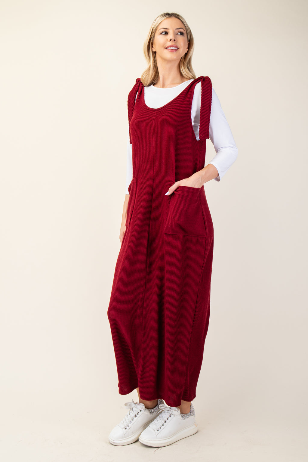 Clara Tie-Strap Maxi Jumper