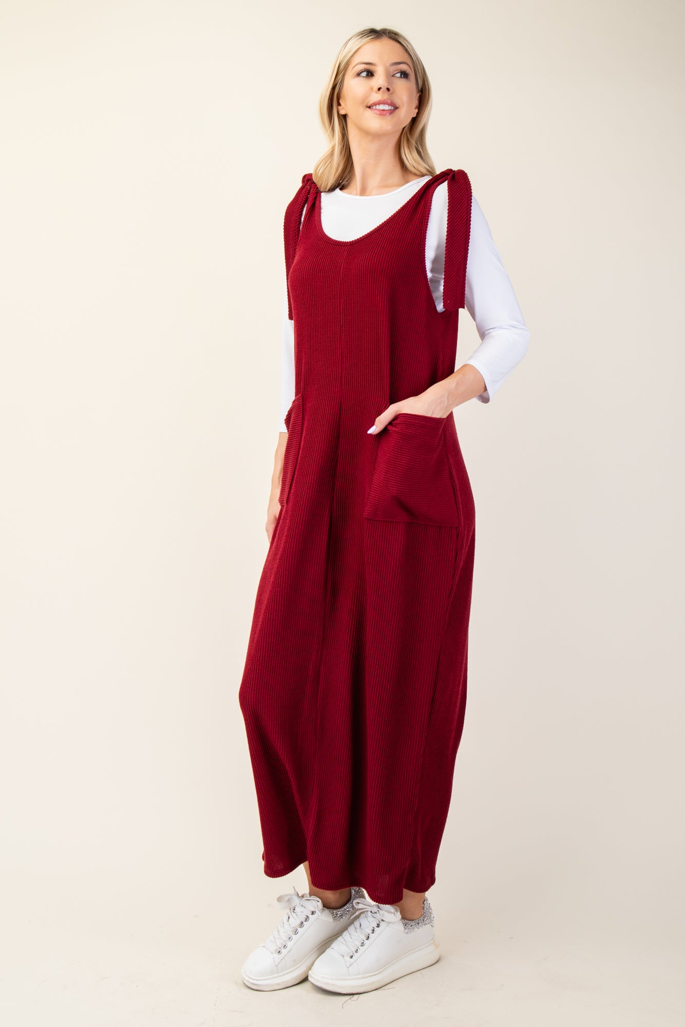 Clara Tie-Strap Maxi Jumper