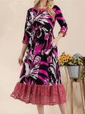 The Magenta Midnight Paisley Midi