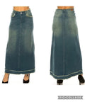 Be-Girl Edgy Edge Stretch Denim Maxi