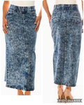 Be-Girl Comfort Stretch Denim Maxi Skirt
