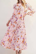 Blossom & Bow Pleated Maxi Dress