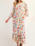 The Meadow Ruffle Maxi Dress