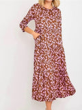 Wildly Modest Tiered Midi Dress